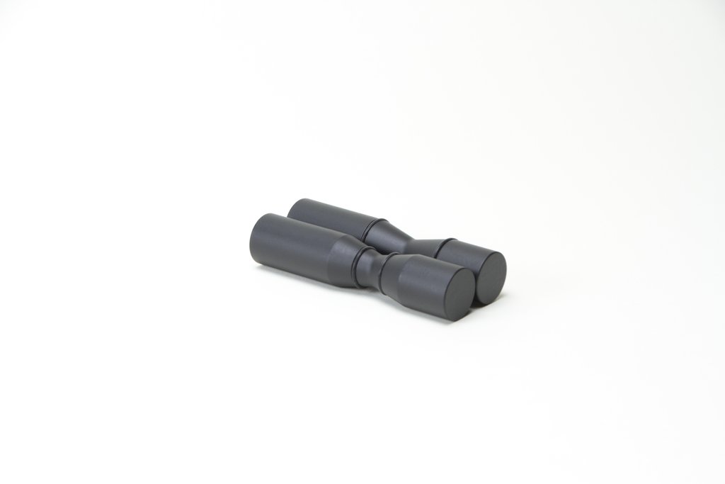 Wine pegs Nek rite 1 black pair wall mounted wine display