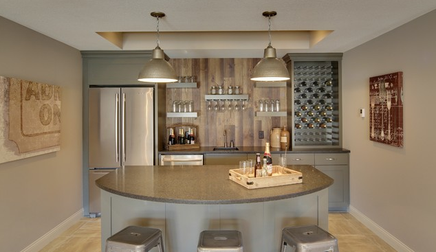 Wine Cellar Inspiration: Basement Bar - Kintyre Model 2015 Spring Parade of Homes