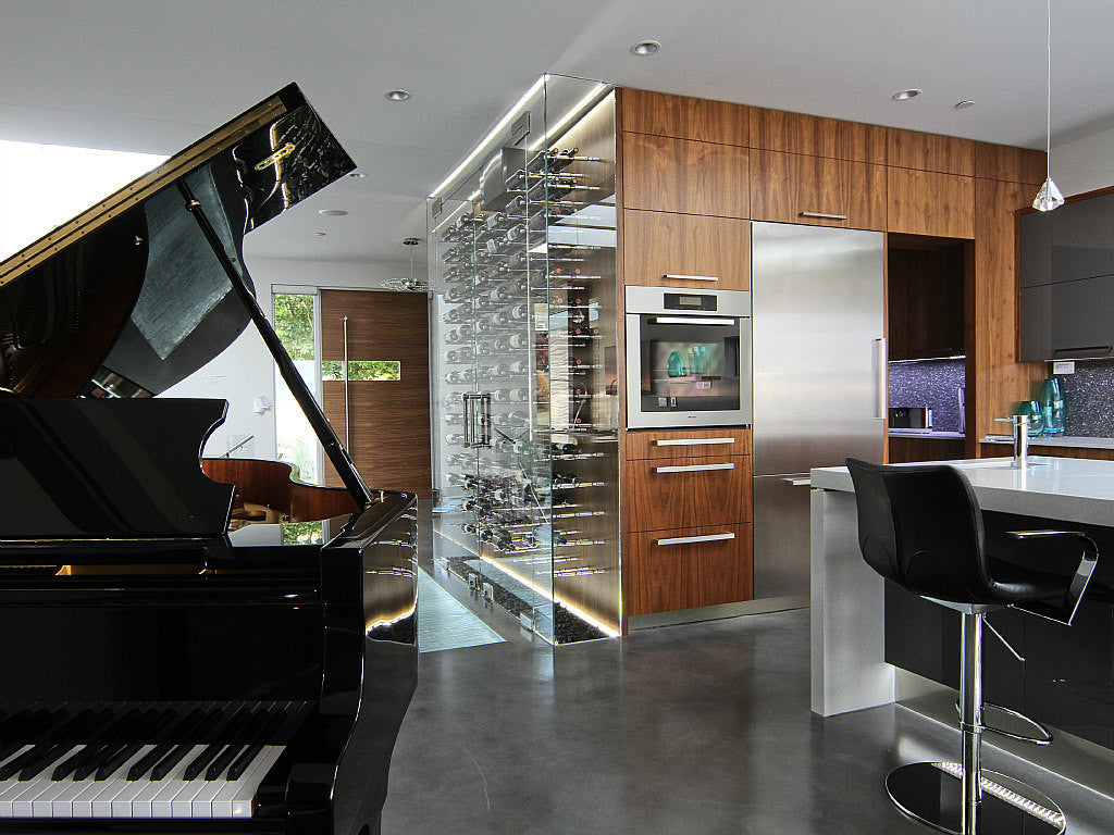 The Wave House - Modern Wine Cellar - Wine Pegs